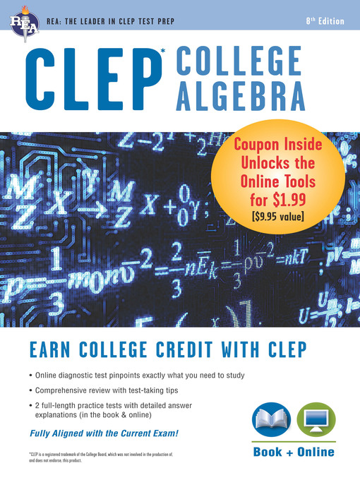 Title details for CLEP College Algebra Book + Online by Stu Schwartz - Available